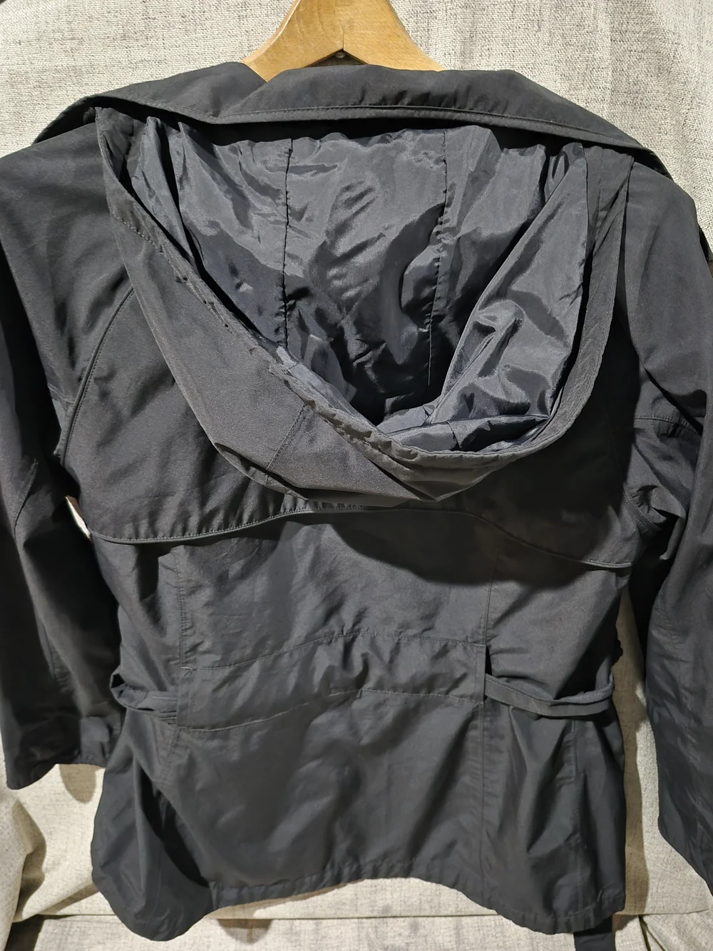 The North Face Women's Black Hooded Trench Coat /Belted - Picture 2 of 4
